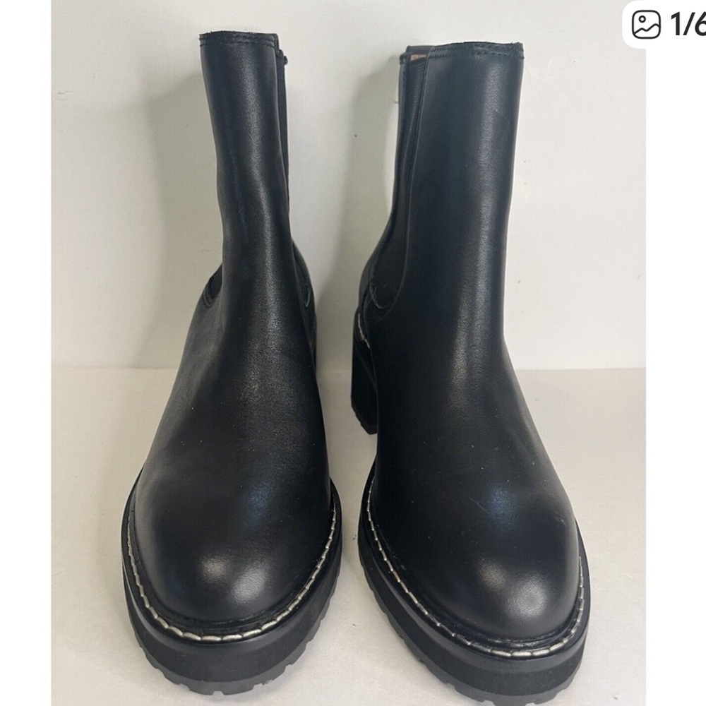 Madewell Black Leather Ankle Boots